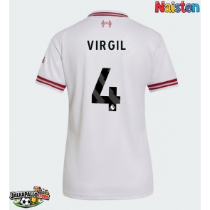 Liverpool Virgil van Dijk #4 Vieraspaita Naisten 2026-27 Lyhythihainen